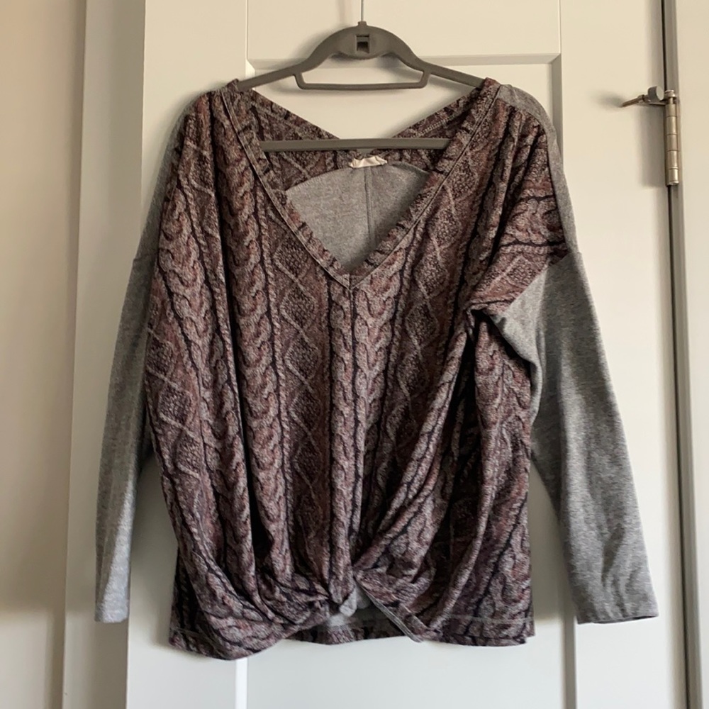 Snake skin long sleeve shirt